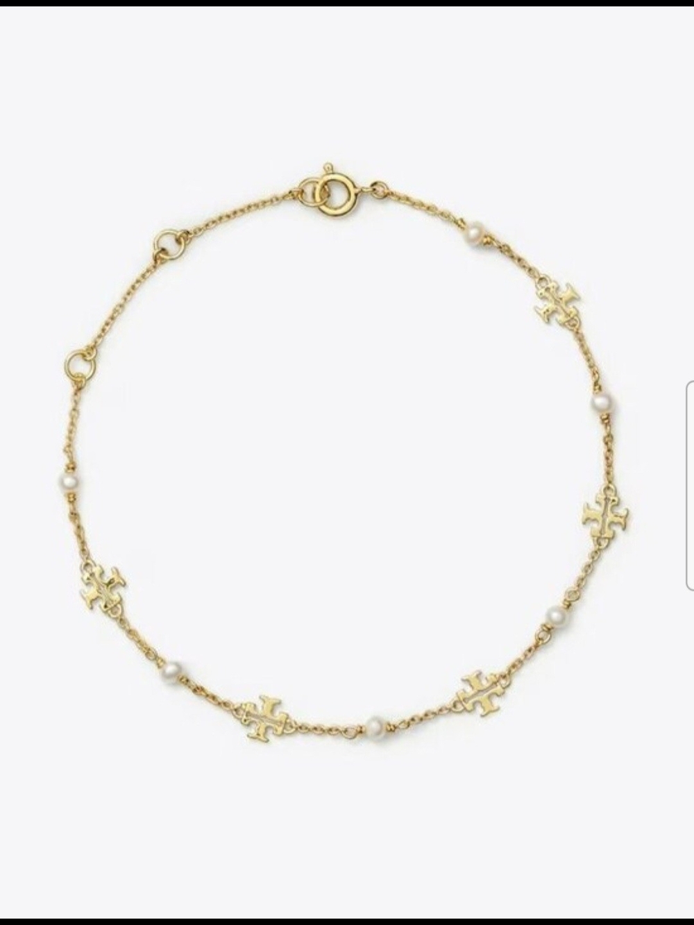 Tory Burch Kira Peal Delicate Bracelet